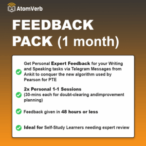 Feedback-Only Pack for PTE Coaching
