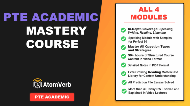 PTE Academic Mastery Course