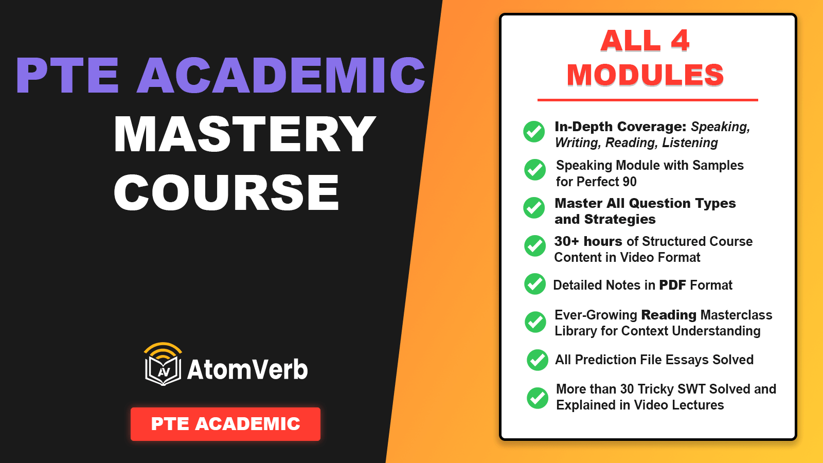 The PTE Academic Mastery Course by Ankit Bhardwaj